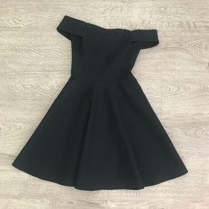 Black Off Shoulder cocktail dress